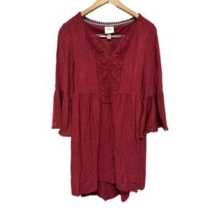 Knox Rose magenta tunic maxi dress